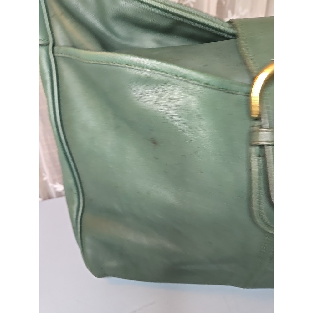 Vintage COACH Forest Green Leather, XL Studio Shoulder Tote Bag, 4081 90s USA - Picture 2 of 15